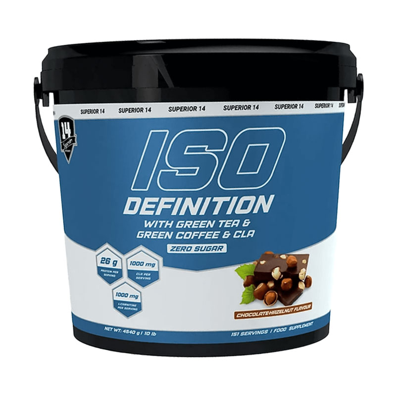 Ізолят сироваткового протеїну Superior14 Iso Definition Шоколад-фундук, в порошку, 4.54 кг